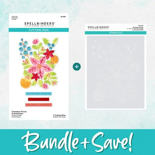Christmas Florals Die And Stencil Bundle From The Classic Christmas Collection 1