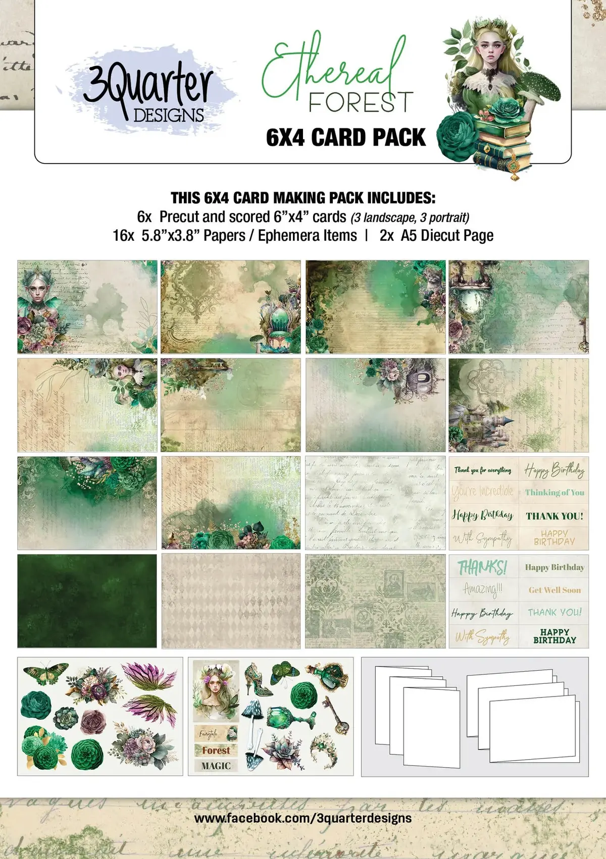 Ethereal Forest Collection 6"X4" Card Pack 1