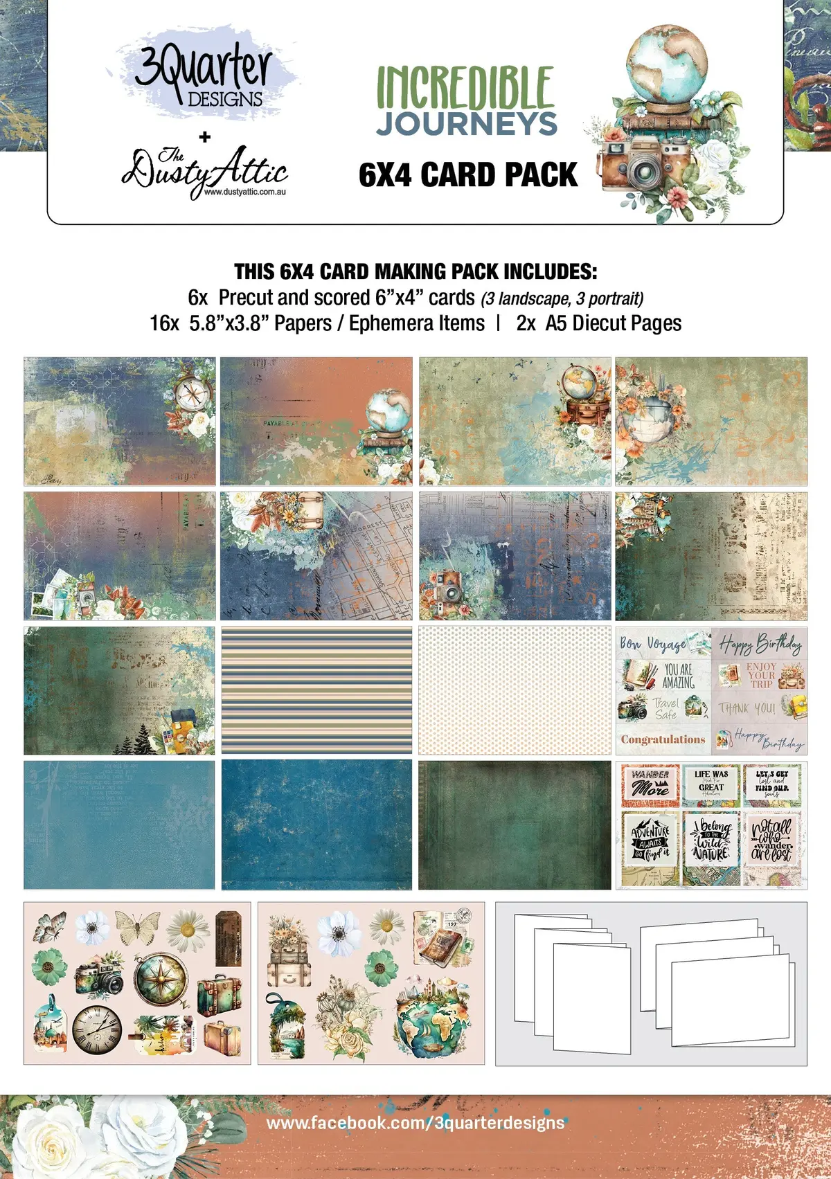 Incredible Journeys 6X4 Card Pack 1