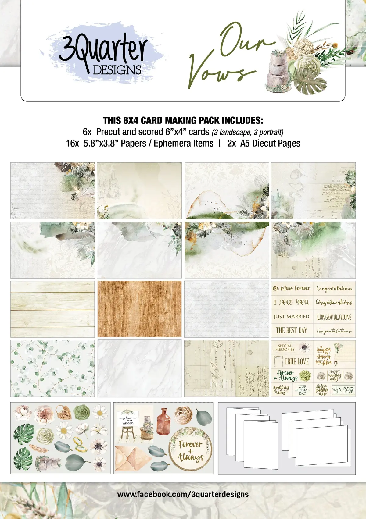 3Quarter Designs - Card Collection - Our Vows 1