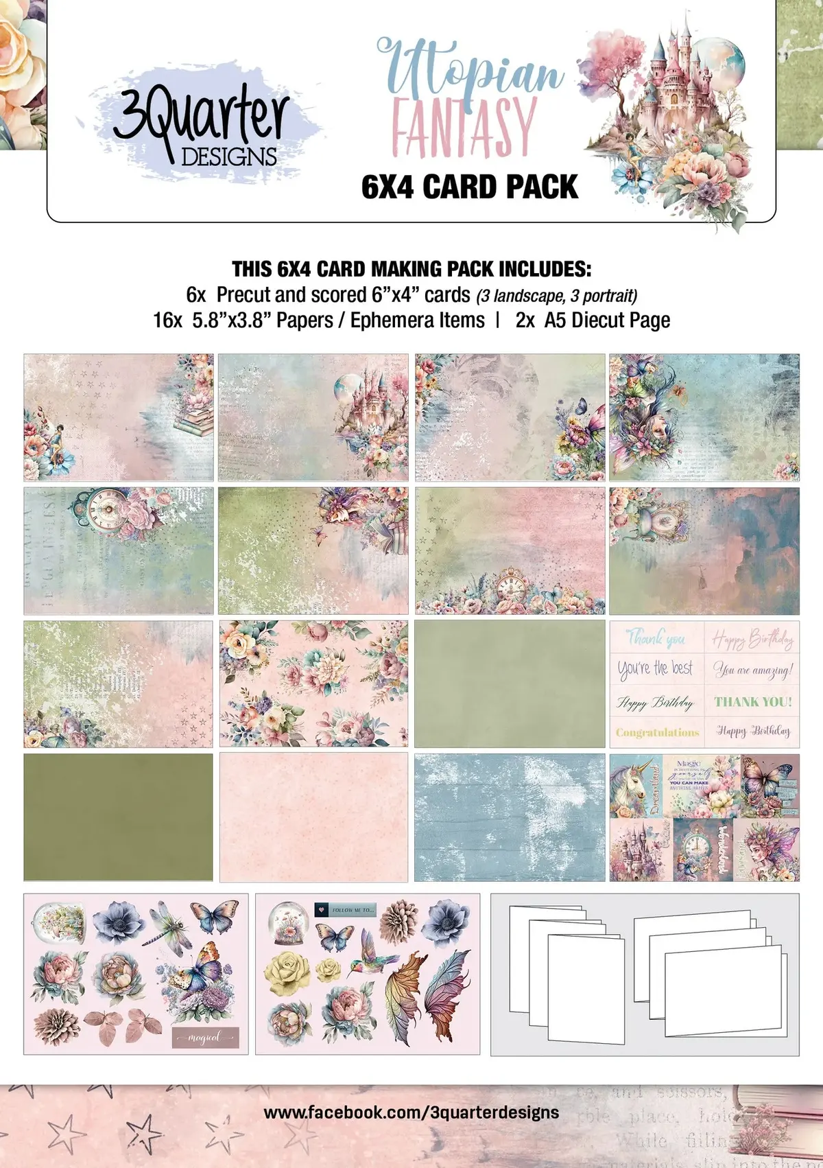 Utopian Fantasy Collection 6"X4" Card Pack 1