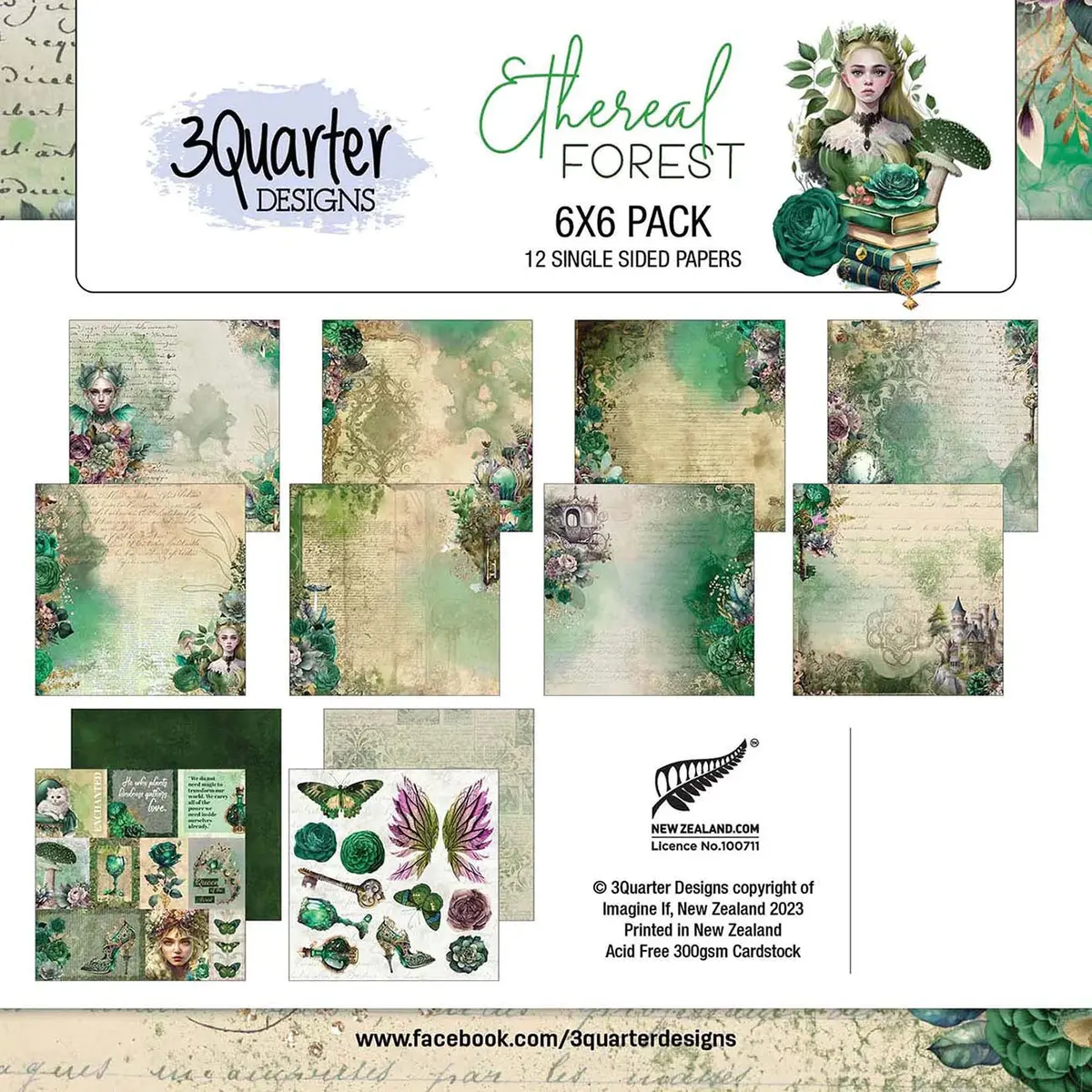 Ethereal Forest Paper Pack 6" X 6" 1