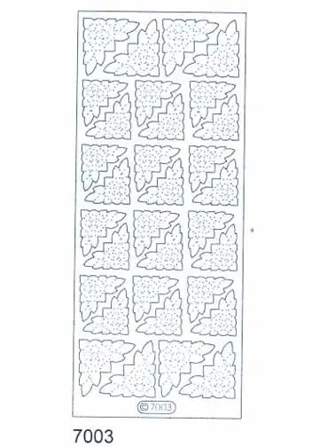 Deco Stickers - Flower Corners 1