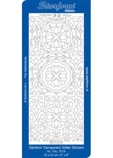 Deco Stickers -  Glitter Medallion Shapes 1
