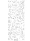 Deco Stickers - Ruffled Dresses 1