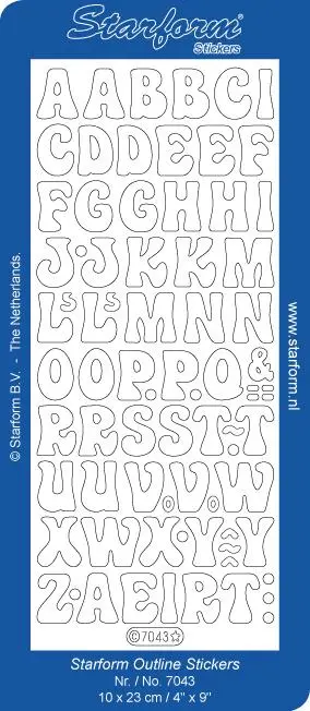 Deco Stickers - Alphabet 1