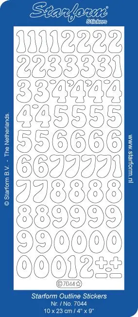 Deco Stickers - Numbers 1