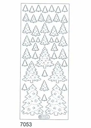 Deco Stickers - Christmas Trees 1