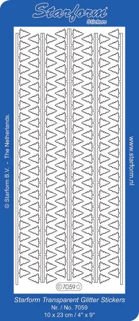 Deco Stickers - Border Christmas Tree 1