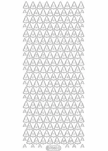 Deco Stickers -  Christmas Tree Alphabet 1