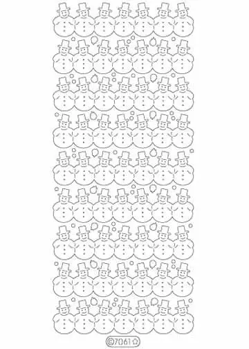 Deco Stickers -  Snowman Borders 1