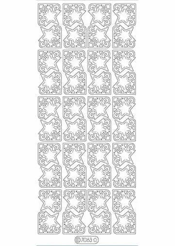 Deco Stickers -  Star Corners 1