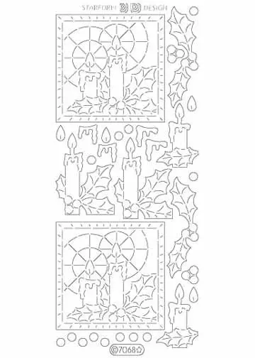 Deco Stickers - 3D Candles 1