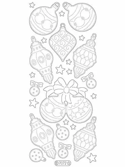 Deco Stickers - Christmas Balls 1