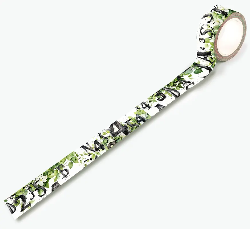 Aall And Create #71 - Washi Tape - Leafy Alphas 1