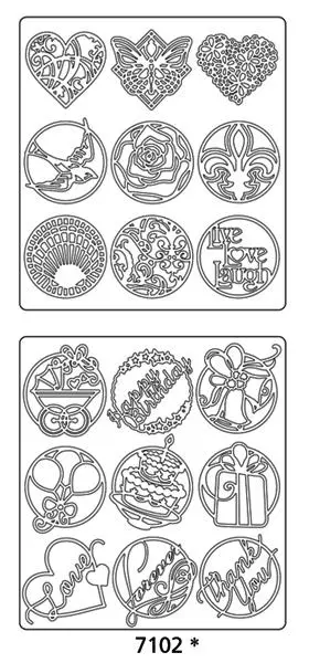 Peel Off Sticker -Seals Various 1