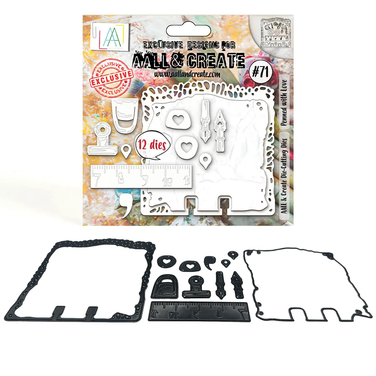 Aall And Create - Die-Cutting Die Set - Penned With Love 1