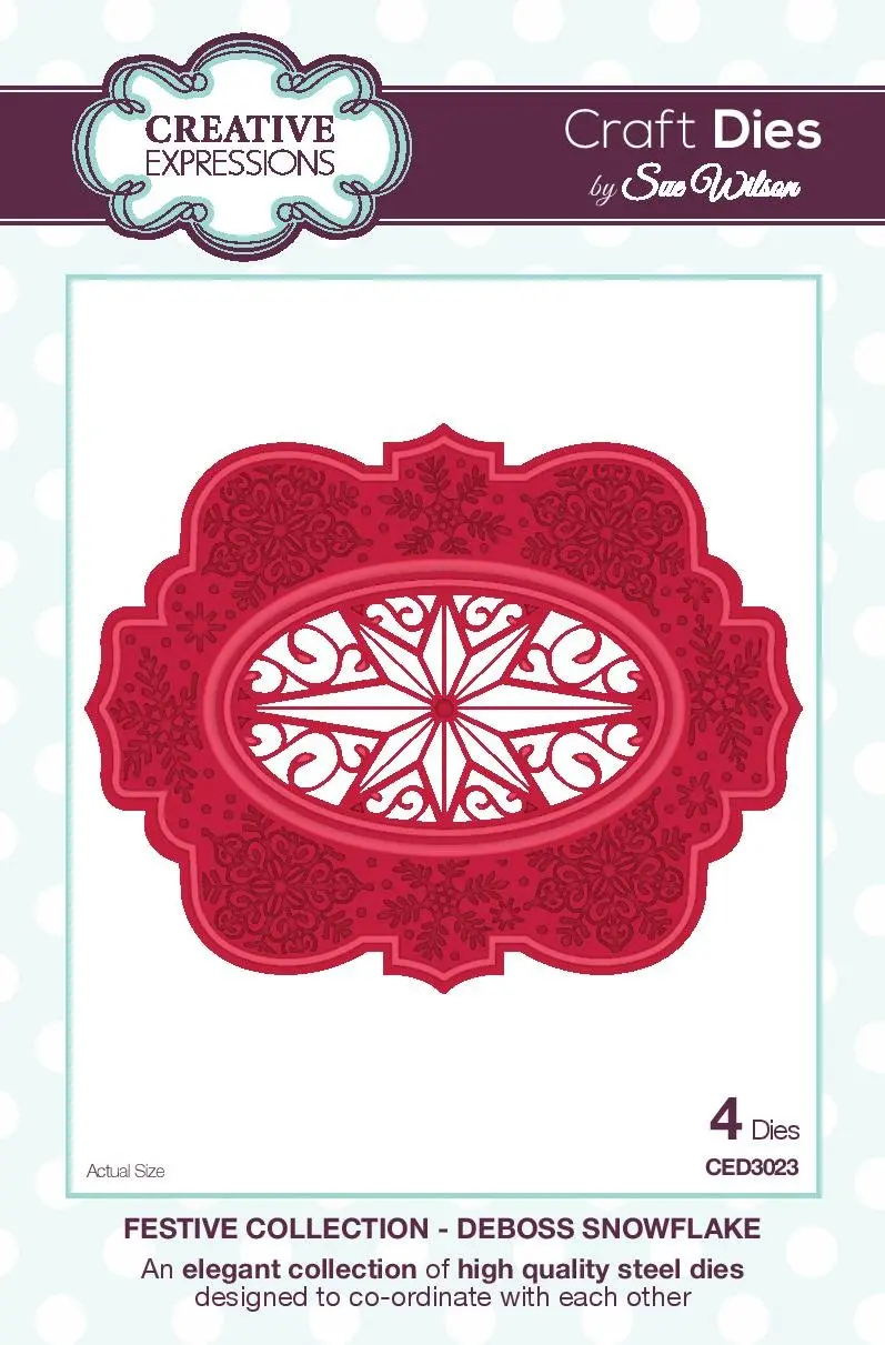 Sue Wilson Dies - Deboss Snowflake 1