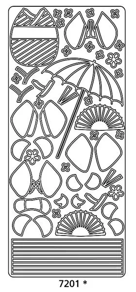 Peel Off Sticker -Chinese Dolls Accessories 1