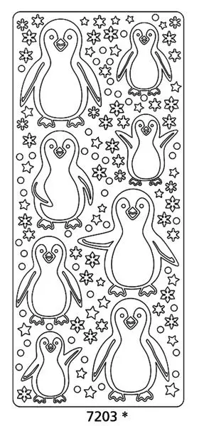 Peel Off Sticker -Penguin 1