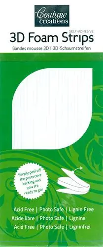 Couture Creations 3D White Foam Strips 1