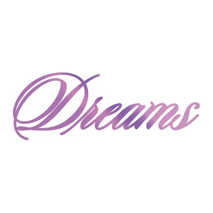 Couture Creations Hotfoil Stamp - Dreams Sentiment 1