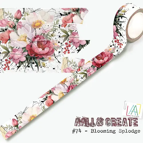 Aall And Create #74 - Washi Tape - Blooming Splodge 1