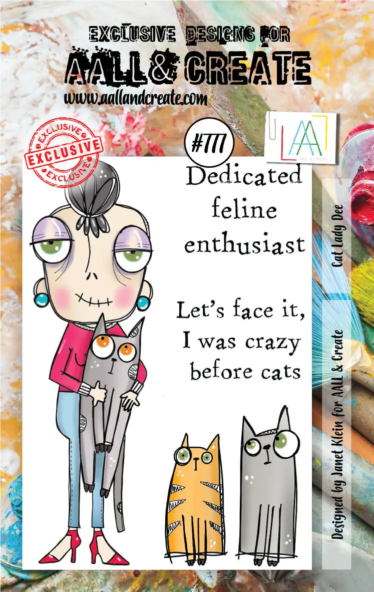 Aall And Create Stamp Set -777 - Cat Lady Dee 1