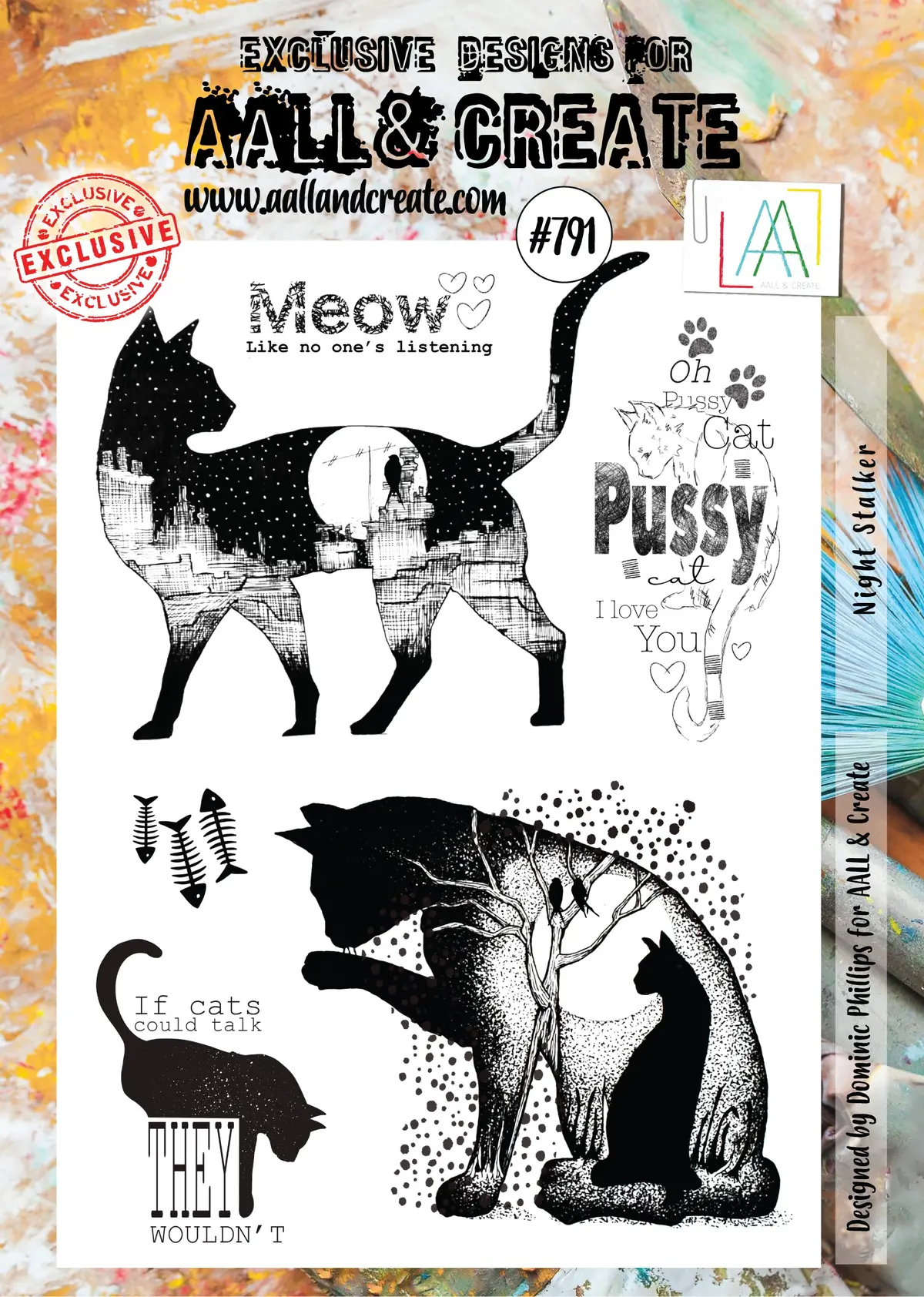 Aall And Create Stamp Set - 791 - Night Stalker 1