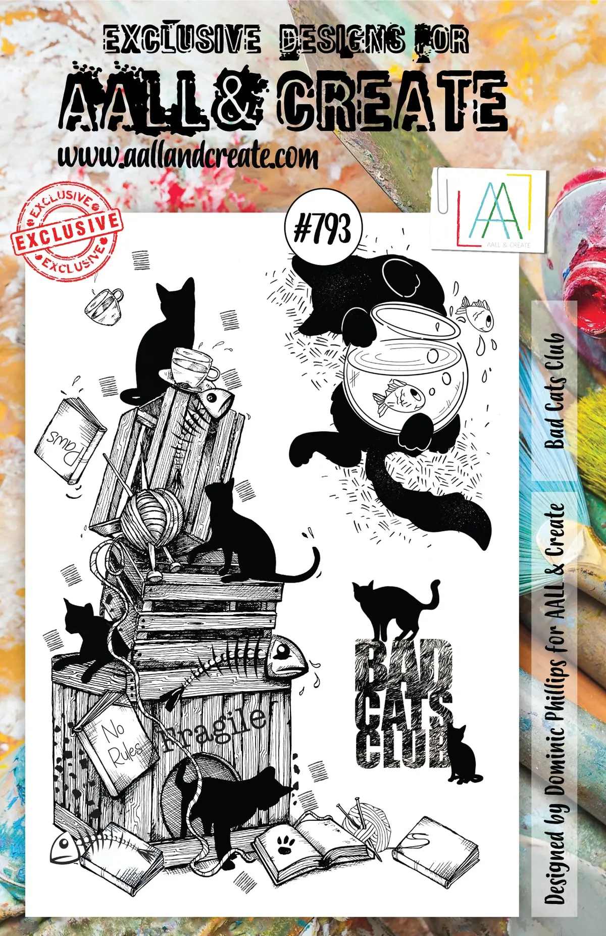 Aall And Create Stamp Set - 793 - Bad Cats Club 1