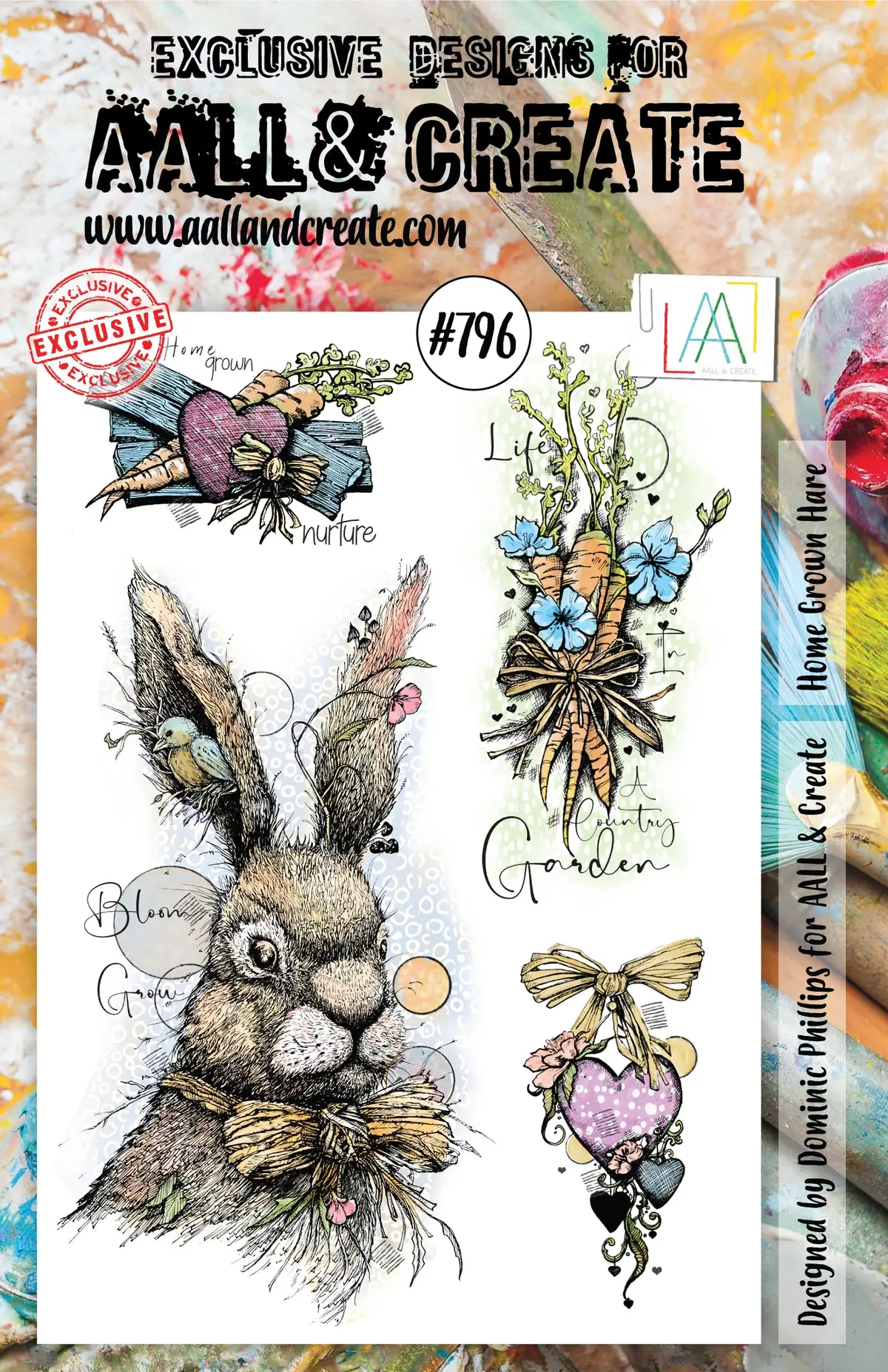 Aall And Create Stamp Set - 796 - Home Grown Hare 1