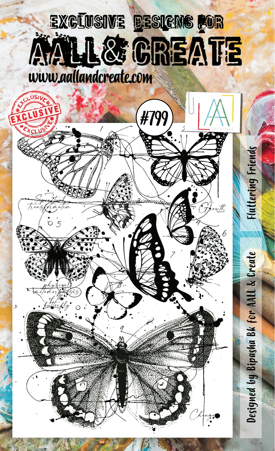 Aall And Create Stamp Set - 799 - Fluttering Friends 1