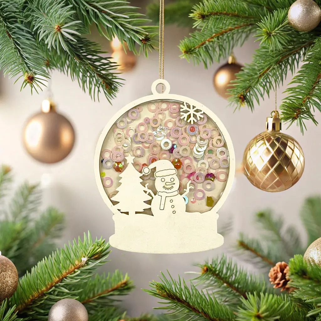 Craftreat 3D Shaker Chipboard - Snowglobe 1