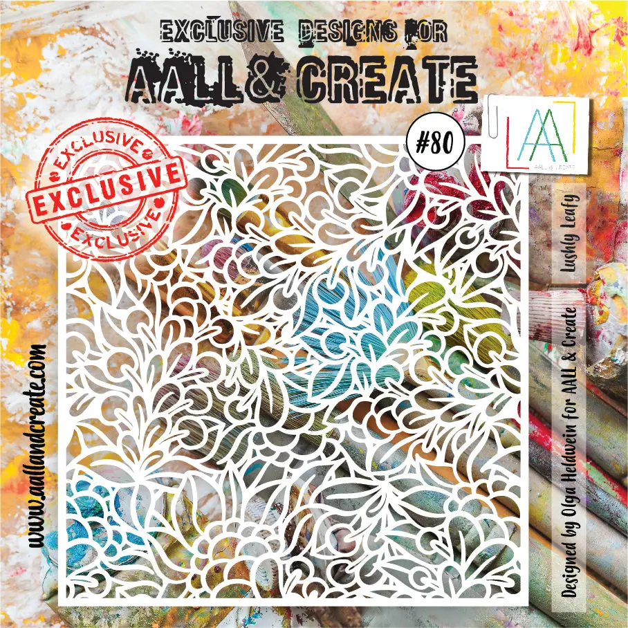 Aall And Create Stencil - 80 - Lushly Leafy 1