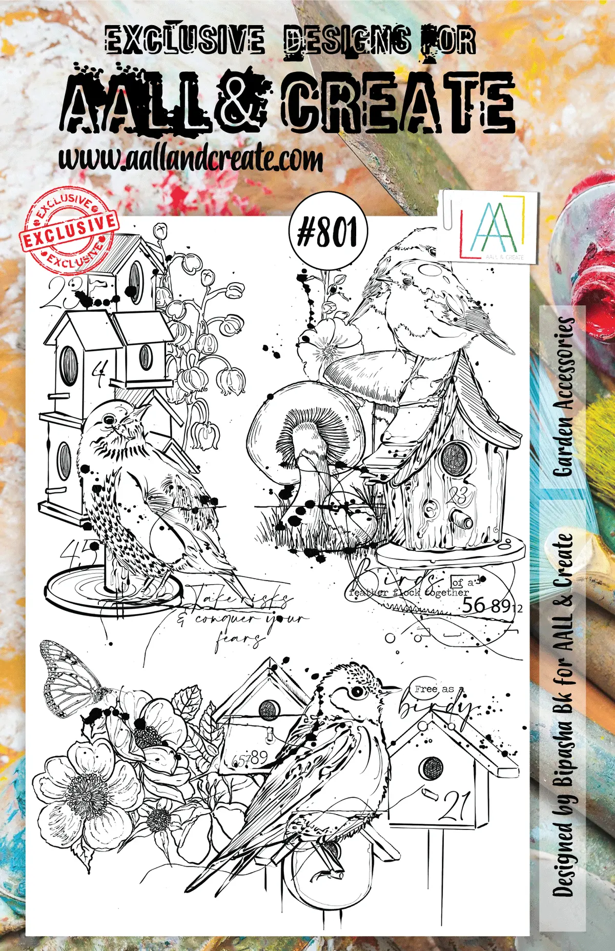 Aall And Create Stamp Set - 801 - Garden Accessories 1