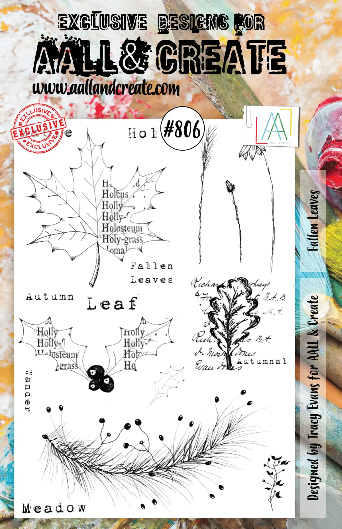 Aall And Create Stamp Set - 806 - Fallen Leaves 1