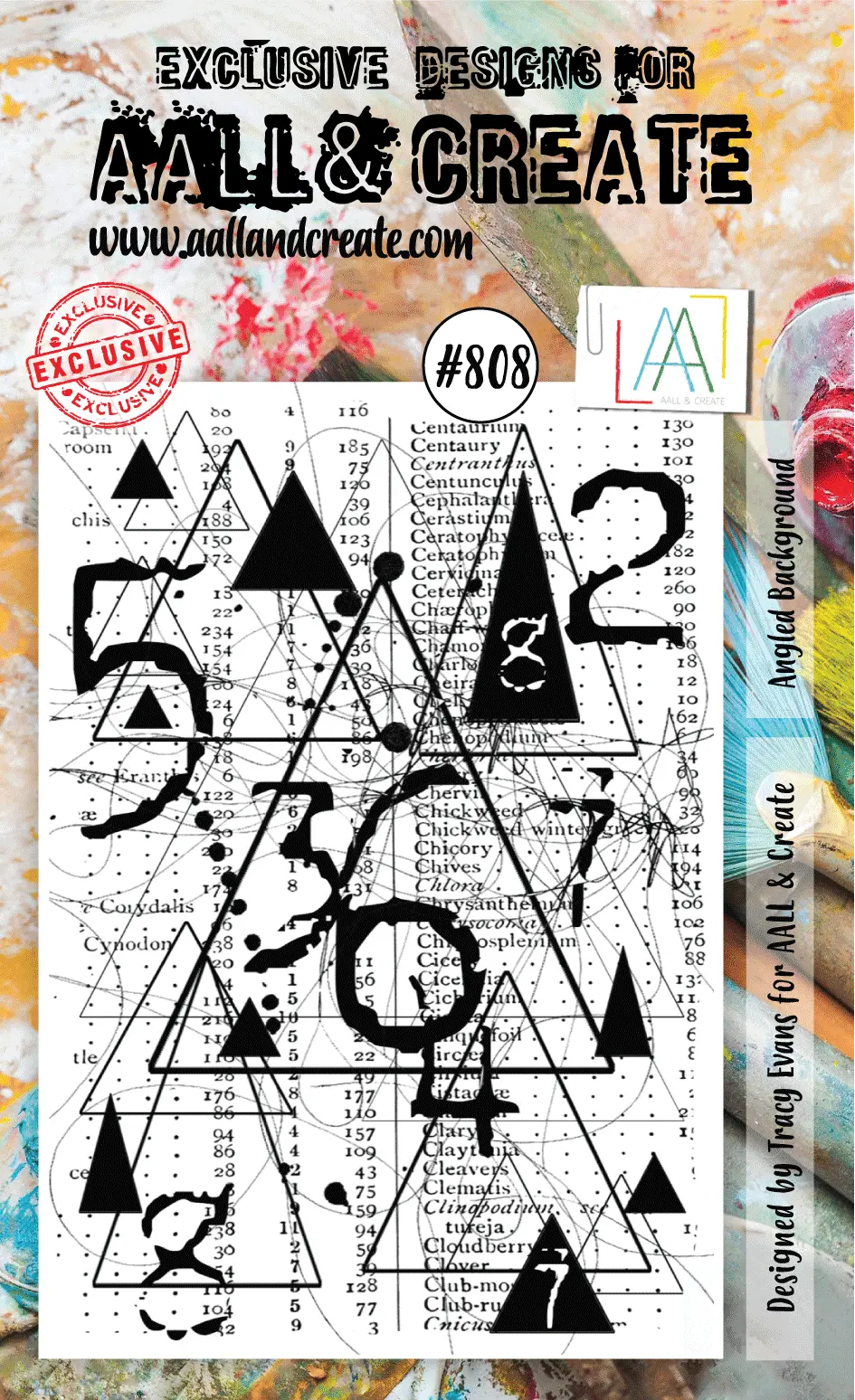 Aall And Create Stamp Set - 808 - Angled Background 1