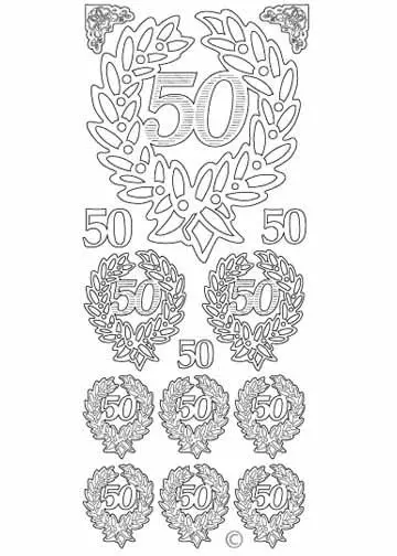Deco Stickers - 50Th Anniversary 1