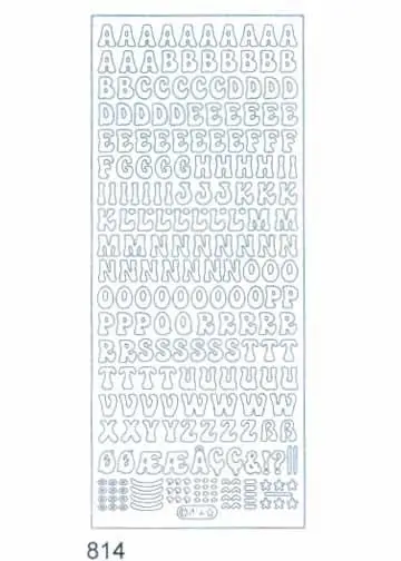 Deco Stickers - Bubble Letters 1