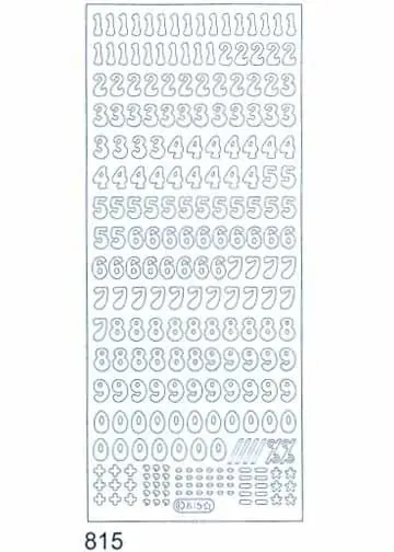 Deco Stickers - Numbers 1
