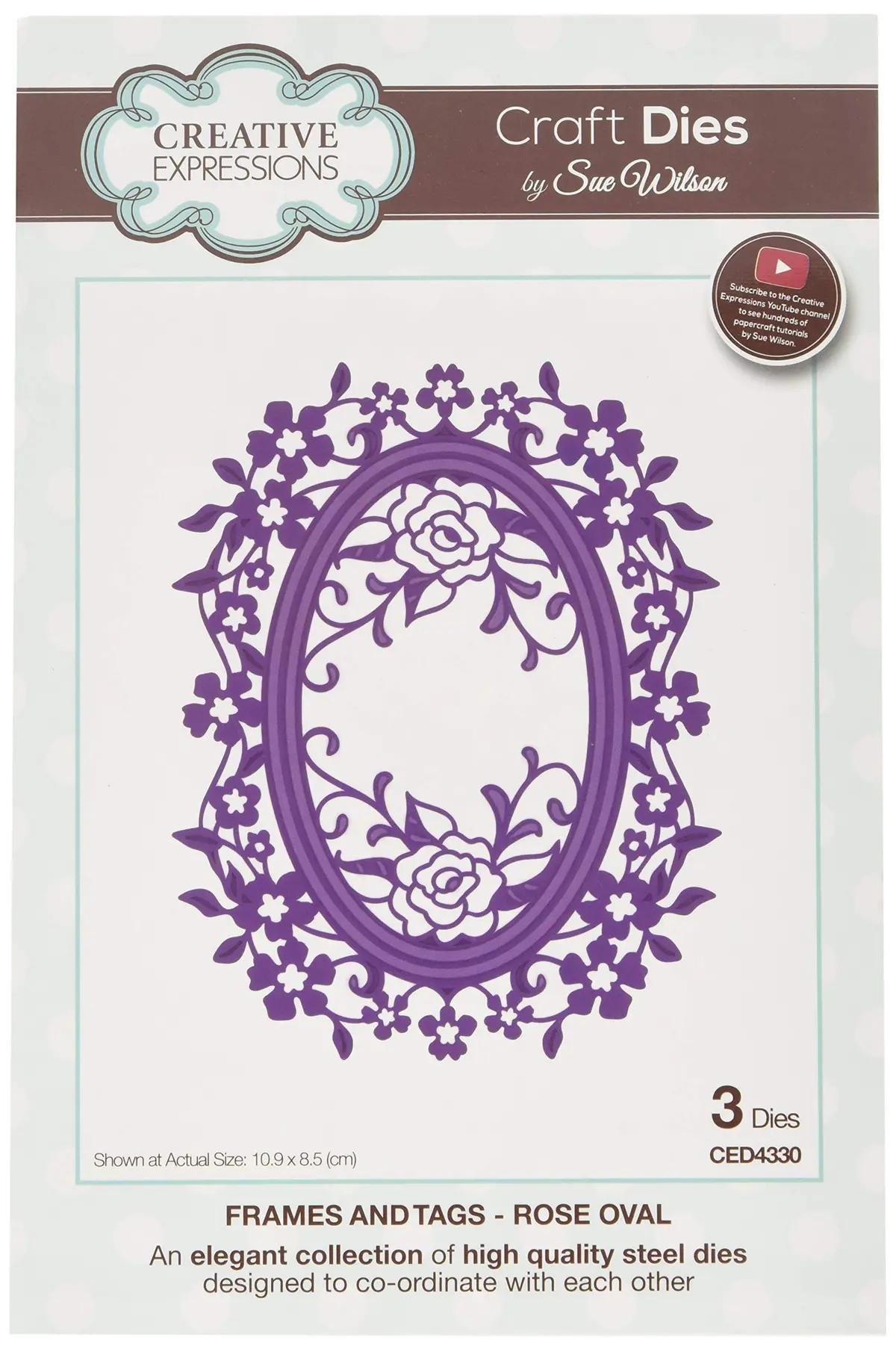 Frames And Tags Collection Rose Oval 1