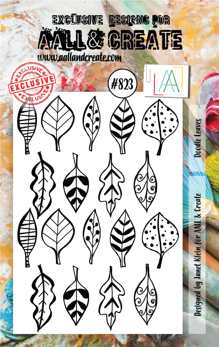 Aall And Create Stamp Set - 823 - Doodle Leaves 1