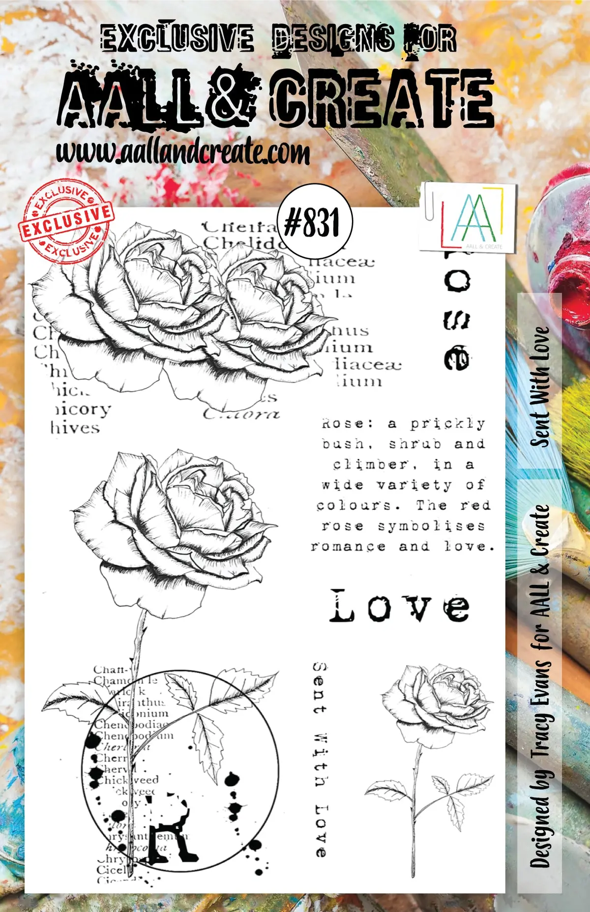 Aall And Create Stamp Set - 831 - Sent With Love 1