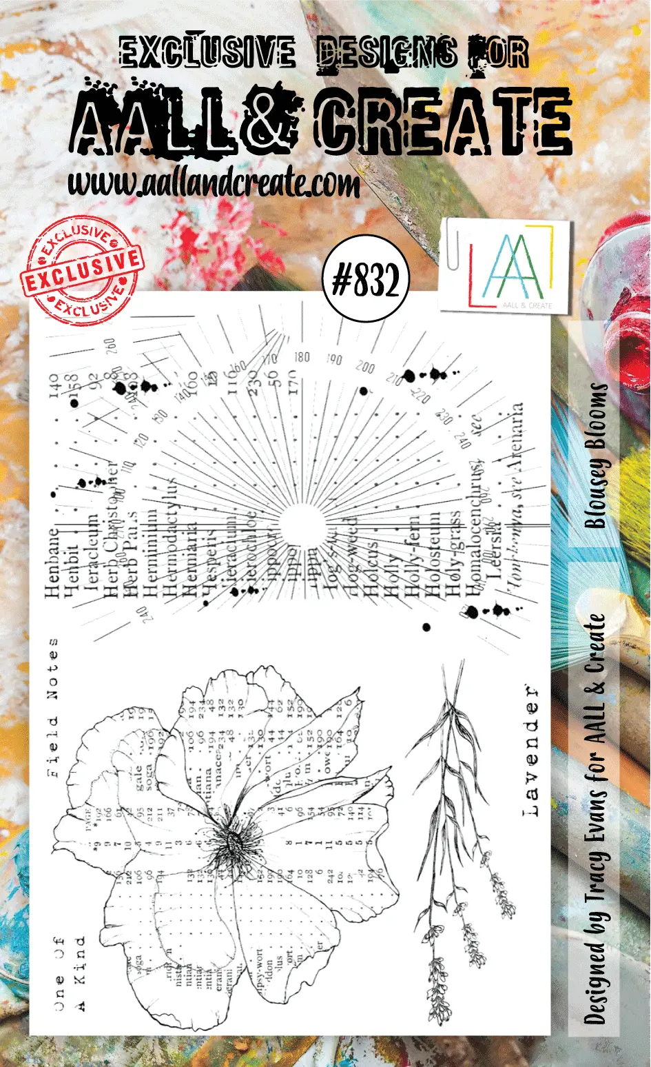 Aall And Create Stamp Set - 832 - Blousey Blooms 1