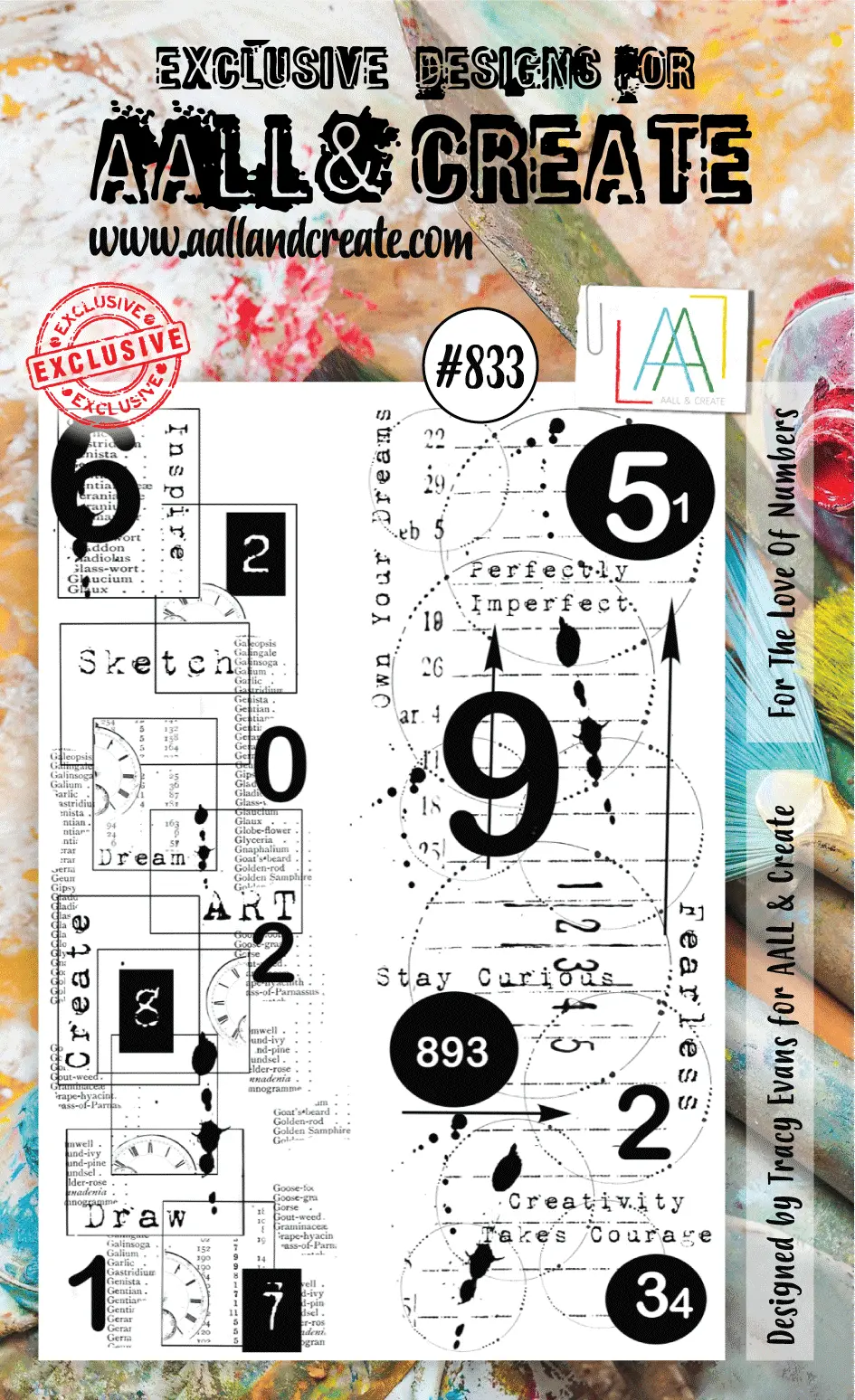 Aall And Create Stamp Set - 833 - For The Love Of Numbers 1