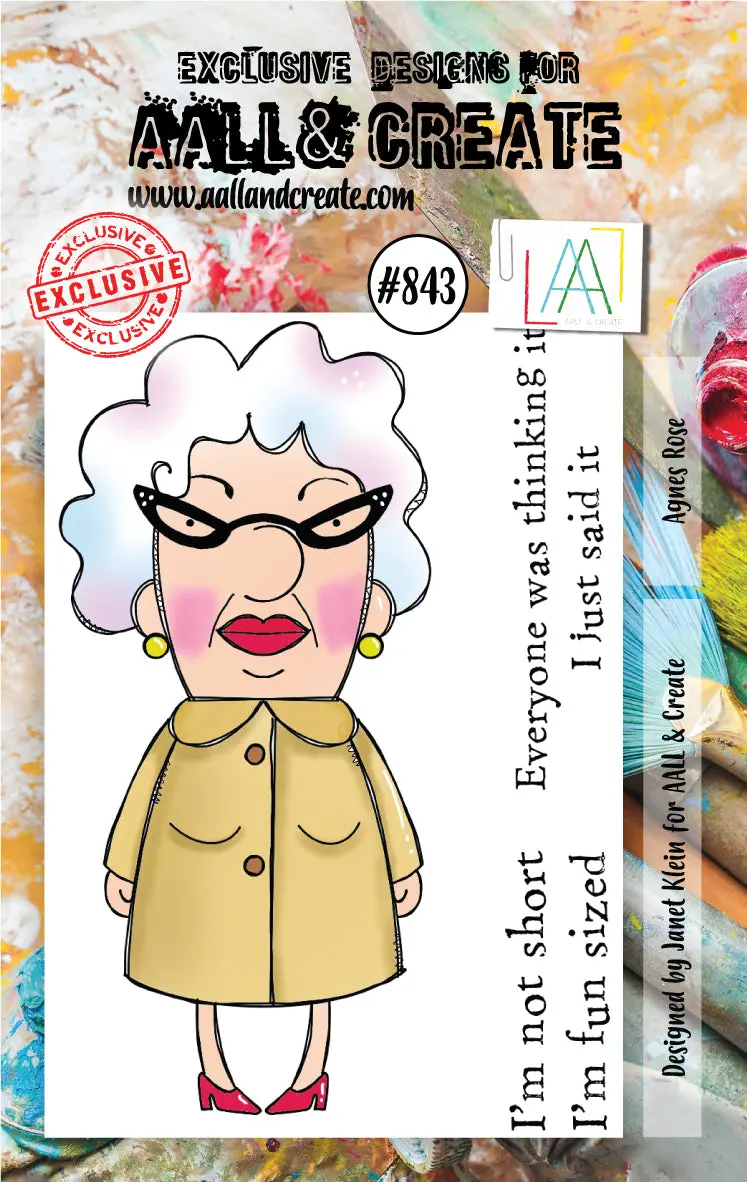 Aall And Create Stamp Set - 843 - Agnes Rose 1