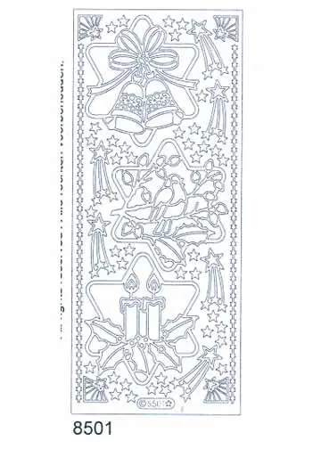 Deco Stickers - Christmas Stars With Pictures 1