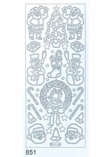 Deco Stickers - Christmas - Santa/Canes 1