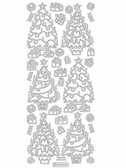 Deco Stickers - Christmas Trees 1