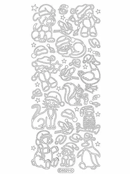 Deco Stickers - Christmas Animals 1